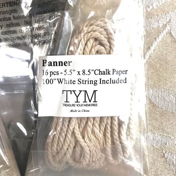 🆕Chalk Board Bunting Banner 32 pc. 2 pk. Lot - Picture 4 of 4